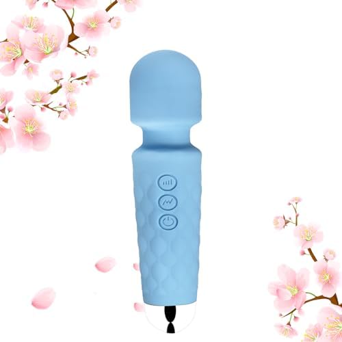 Body Back Relaxation Massager - Mini - Travel - 9 Speeds 19 Modes - for Back - Foot - Arm Muscle Relaxation (Blue) (Fruit Green) LUMIO