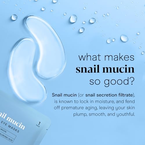 Baebody Snail Mucin Mask (6 pcs) - Hydrating Face Mask Sheet with Hyaluronic Acid - Moisturizing Face Mask for Youthful Skin - Korean Face Mask Inspired - Anti Aging Face Masks Skincare Korean Baebody