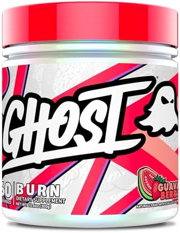 GHOST Burn Weight Management Powder, Kiwi Strawberry (60 Servings) - Metabolism & Energy Support Supplement for Men & Women - Natural Caffeine, L-Carnitine & L-Tyrosine - Soy & Sugar-Free, Vegan GHOST