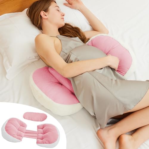 Pregnancy Pillows, Maternity Pillows for Pregnancy Women Faux Fur Luxury Maternity Pillow, Pillow - Support for Back, Legs, Belly, HIPS,Blue YZCCtixi