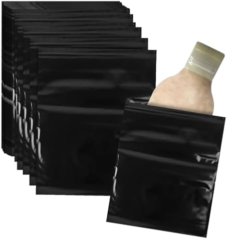 Ostomy Pouch Disposable Bags Pack of 200,Black Ostomy Disposable Bags 9.8x11.8 inches Colostomy Waste Disposal Bags with Storage Bag for Ostomy family Xuezoioy