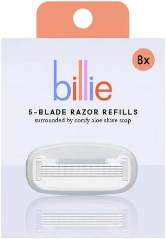 Billie Women’s Razor 5-Blade Refills - 8 count (pack of 1), White Generic