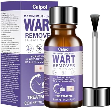 Wart Remover,Fast Action Liquid Wart Gel Maximum Strength -Fast-Acting Wart Liquid Freeze Off Designed for Warts, Plantar Wart, Genital Wart, Common Wart and Flat Wart Removal Mantecorp Skincare