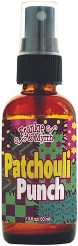 Frankie & Myrrh Patchouli Punch | Intense Freshwater Patchouli Spray for Ultimate Groovyness 2 Fl Oz | Packed with Fun Extras Frankie & Myrrh