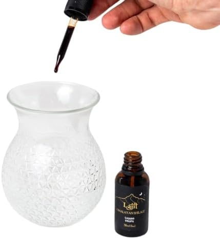 Lajit Himalayan Shilajit Liquid Drops - Gold Grade Organic Shilajit - Sourced by Nepalese Sherpas at 18k Feet - Sundried and Lab Tested for Purity and Safety Lajit