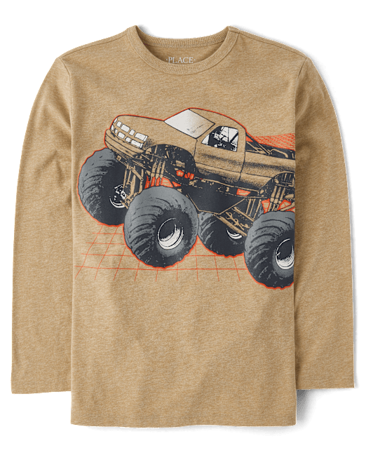 Boys Monster Truck Graphic Tee The Children`s Place