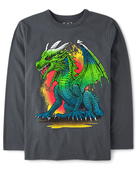 Boys Fire Dragon Graphic Tee The Children`s Place