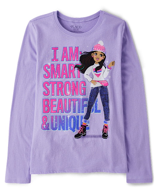 Girls Strong Girl Graphic Tee The Children`s Place