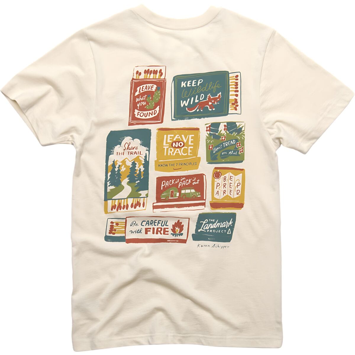 Leave No Trace Matchbooks Short-Sleeve T-Shirt Landmark Project