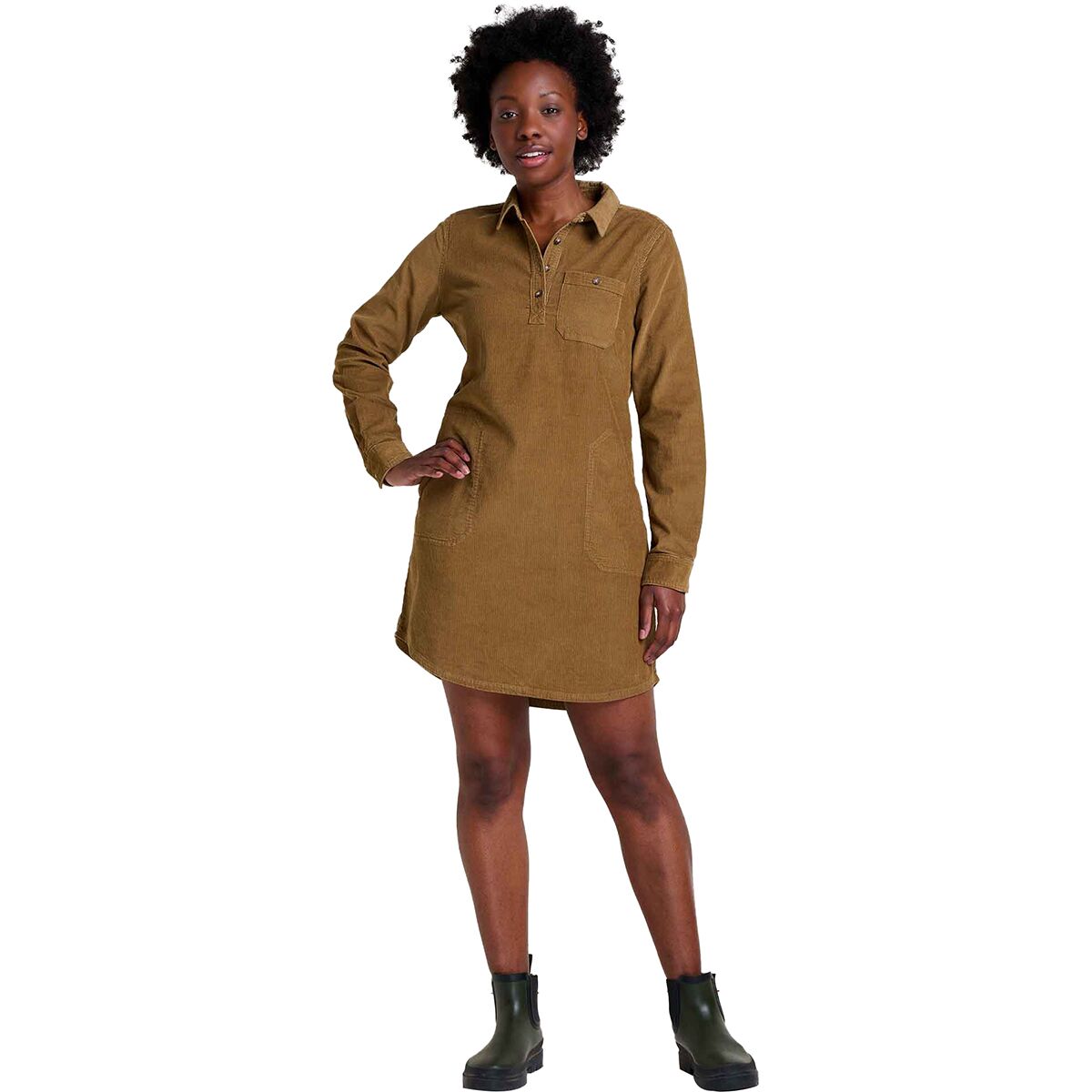 Scouter Cord Long-Sleeve Shirtdress Toad&Co