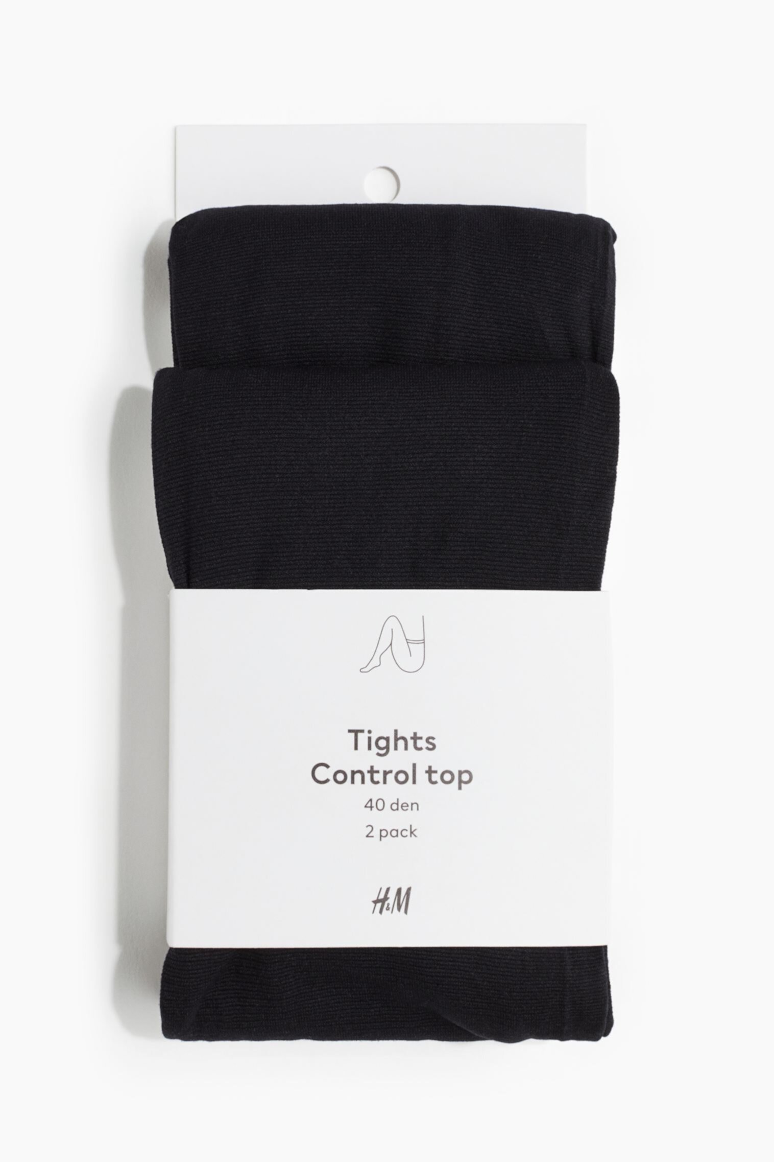 Женские Колготки H&M 2-pack Control-Top 40 Denier H&M