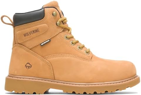 WOLVERINE Men's Floorhand Waterproof Steeltoe 6" Work Boot Wolverine