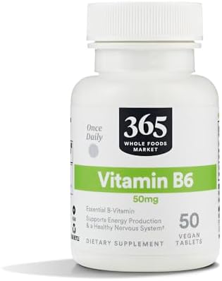 365 by Whole Foods Market, Vitamin B6 50Mg, 50 Tablets 365 by Whole Foods Market