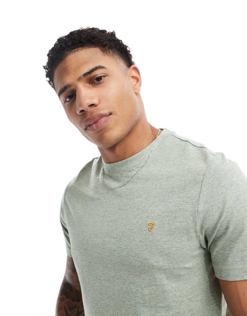 Farah danny short sleeve T-shirt in green Farah