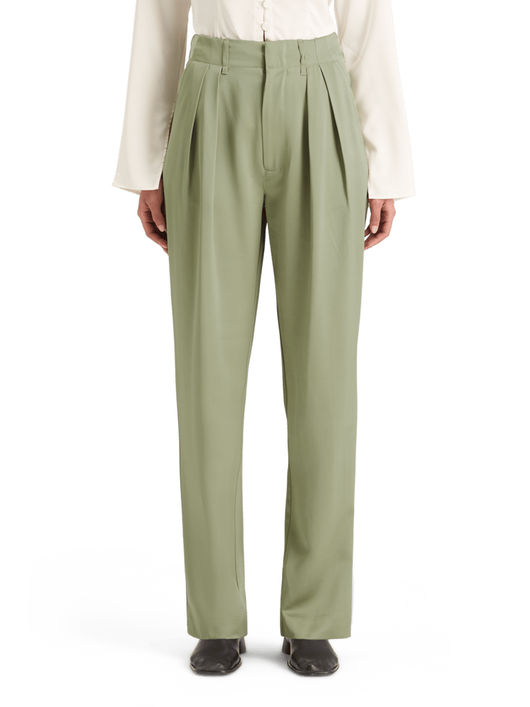 Высокие сатиновые брюки Scotch & Soda Faye Relaxed Tapered, 66% вискоза Scotch & Soda