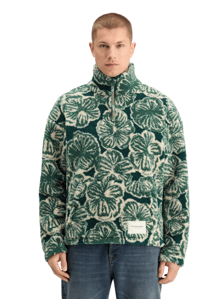 Мужское Худи Scotch & Soda Polar Fleece Half Zip Pullover Scotch & Soda