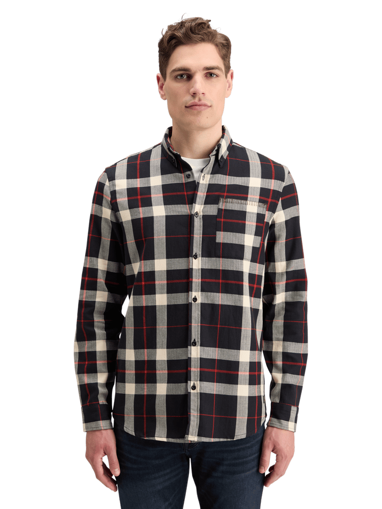 Мужская Повседневная рубашка Scotch & Soda Regular-Fit Herringbone Check Scotch & Soda