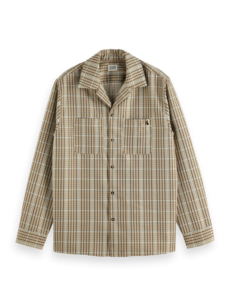 Мужская Повседневная рубашка Scotch & Soda Relaxed-Fit Viscose Check Scotch & Soda