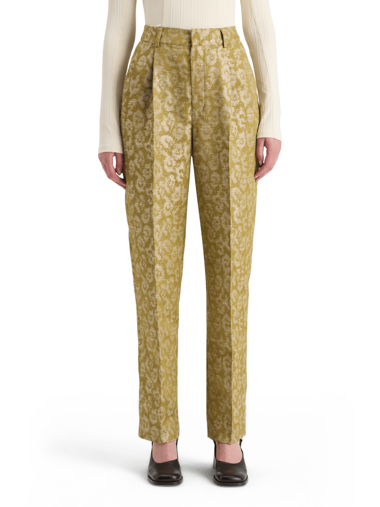 Удобные зауженные брюки Robyn Ikat Leopard из полиэстера и вискозы Scotch & Soda