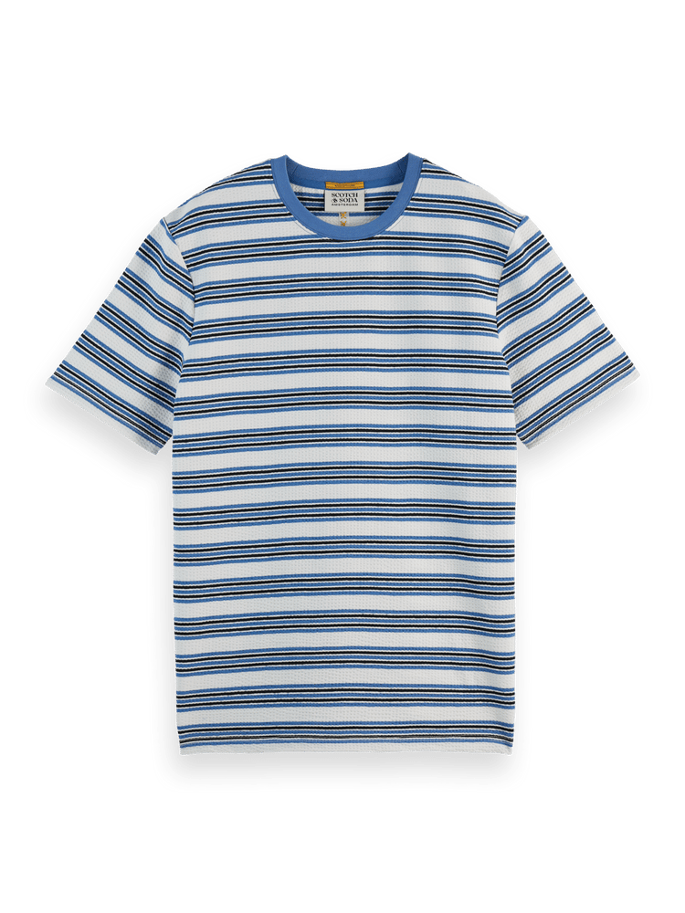 Мужская Футболка Scotch & Soda Striped Waffle Yarn-Dyed Regular Fit Scotch & Soda