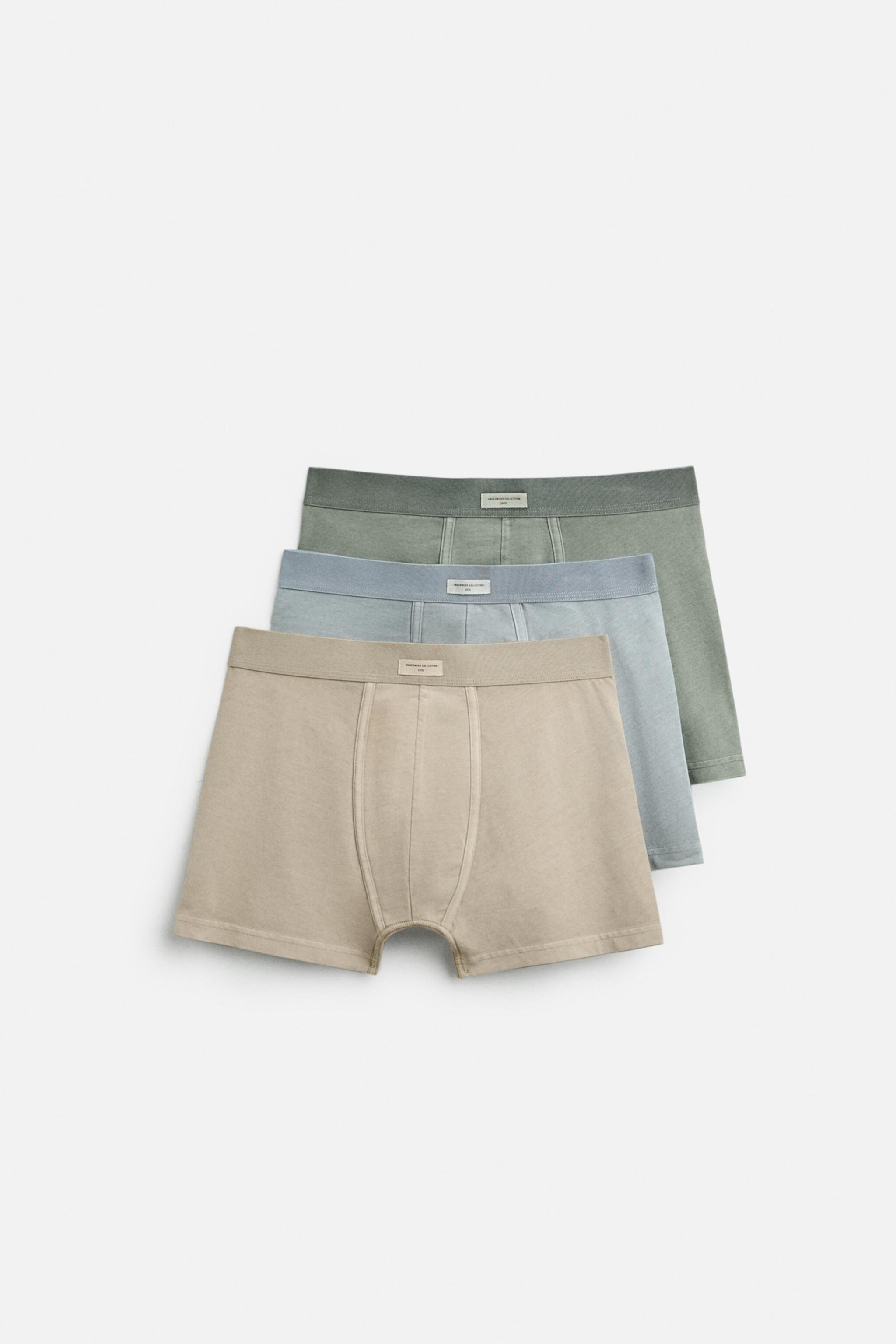 Мужские Боксеры ZARA 3 PACK OF COMBINATION BOXERS ZARA