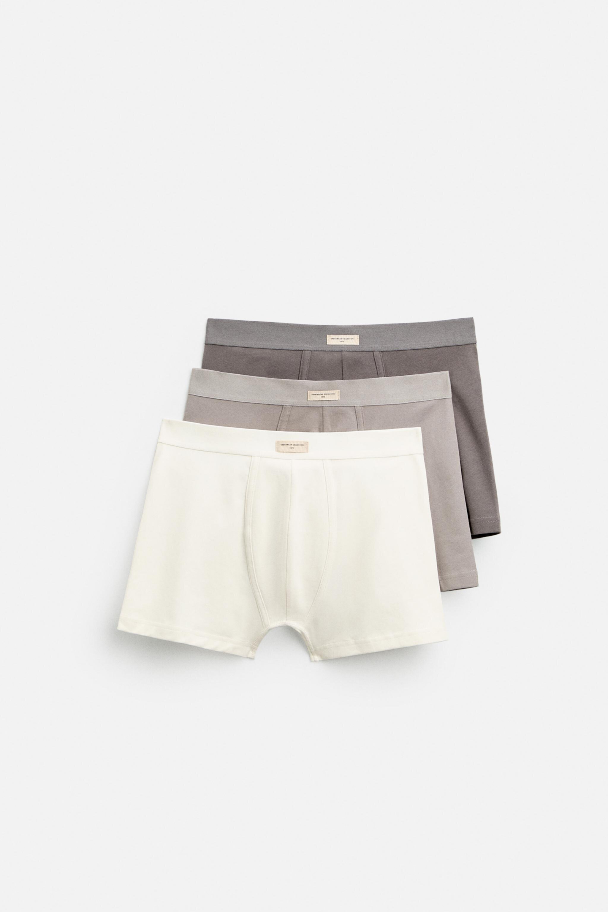 Мужские Боксеры ZARA 3 PACK OF SOFT BOXERS ZARA