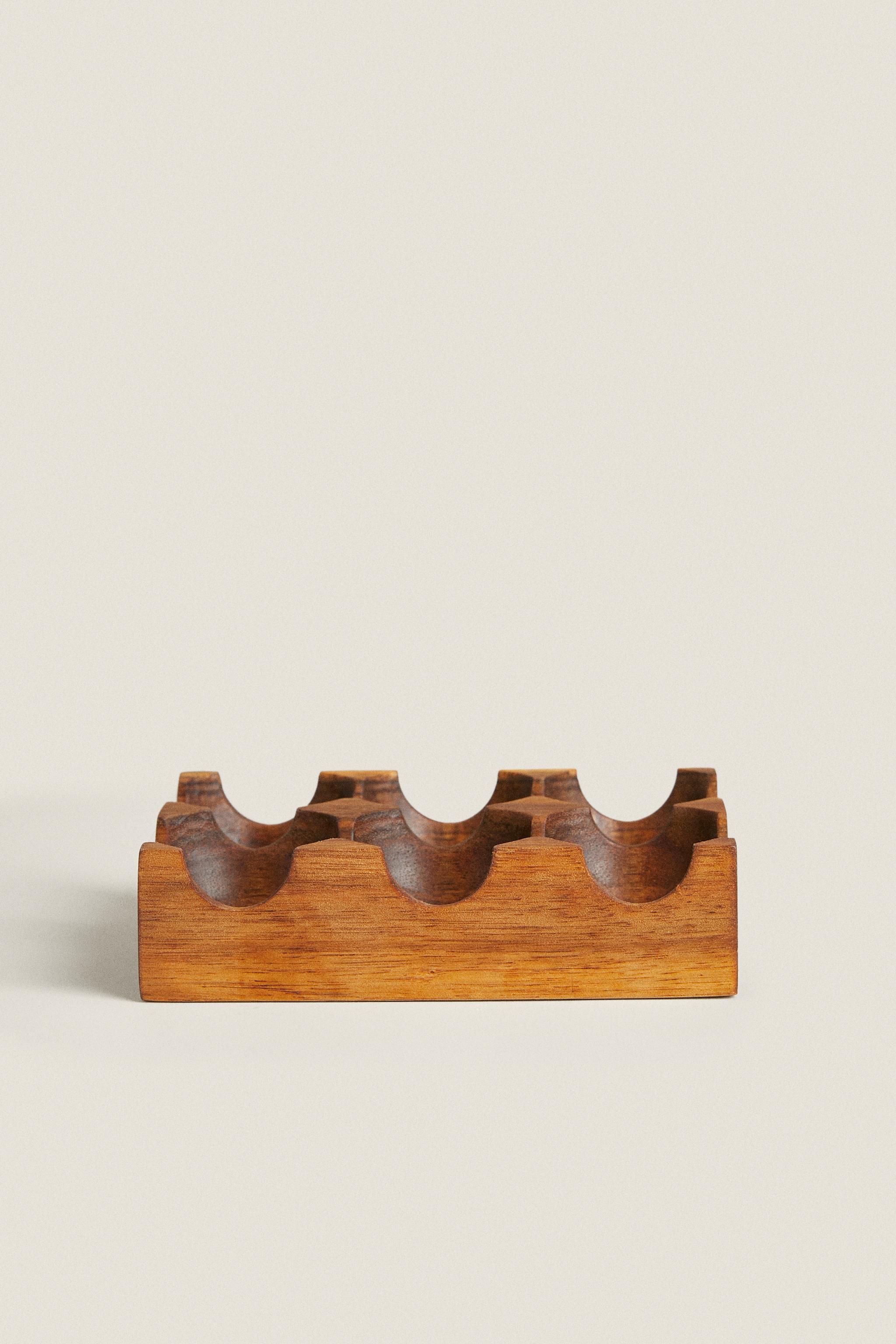 ACACIA WOOD EGG CARTON Zarahome