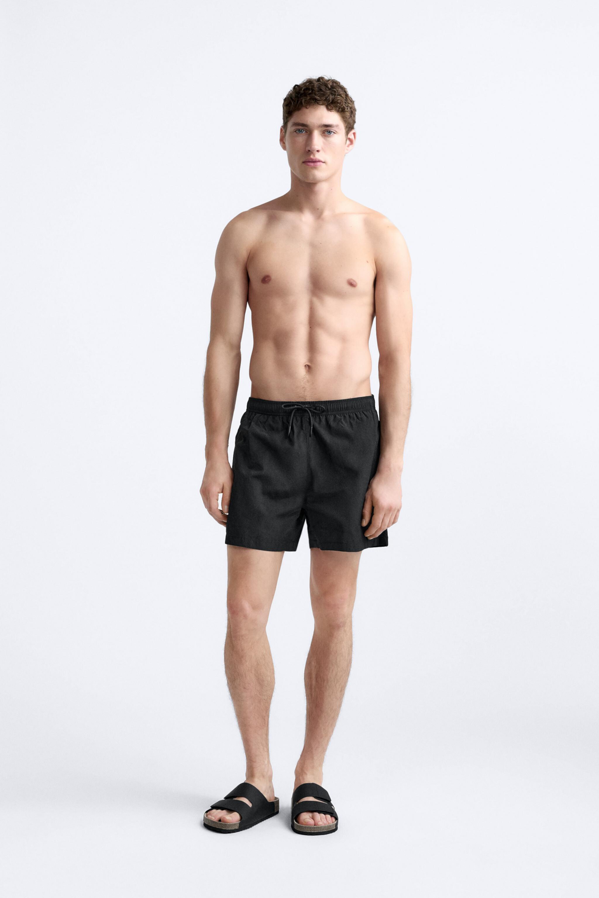 Мужские Шорты для плавания ZARA BASIC SWIMMING TRUNKS ZARA