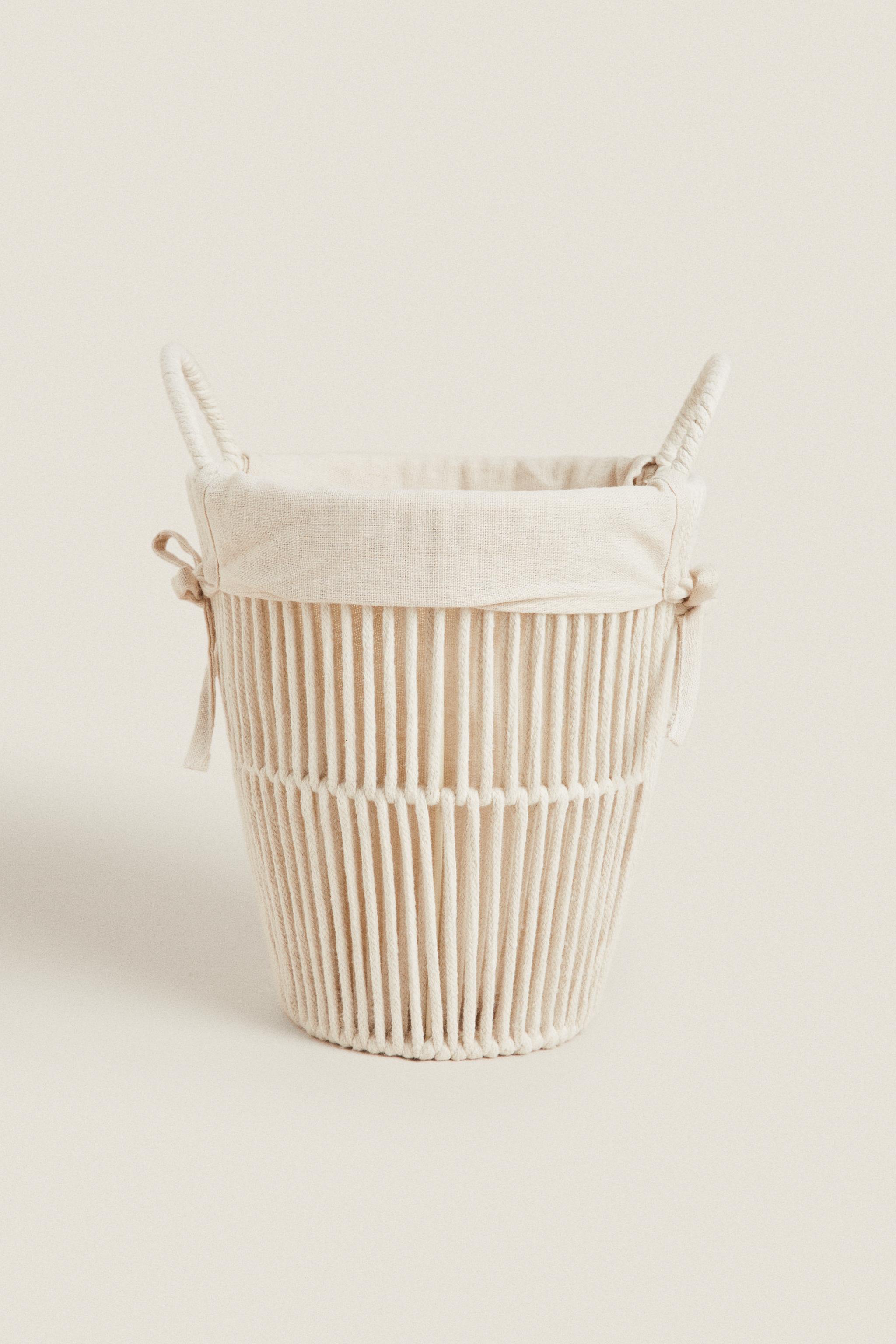 BATHROOM TRASH CAN WITH COTTON LINING Zara Home