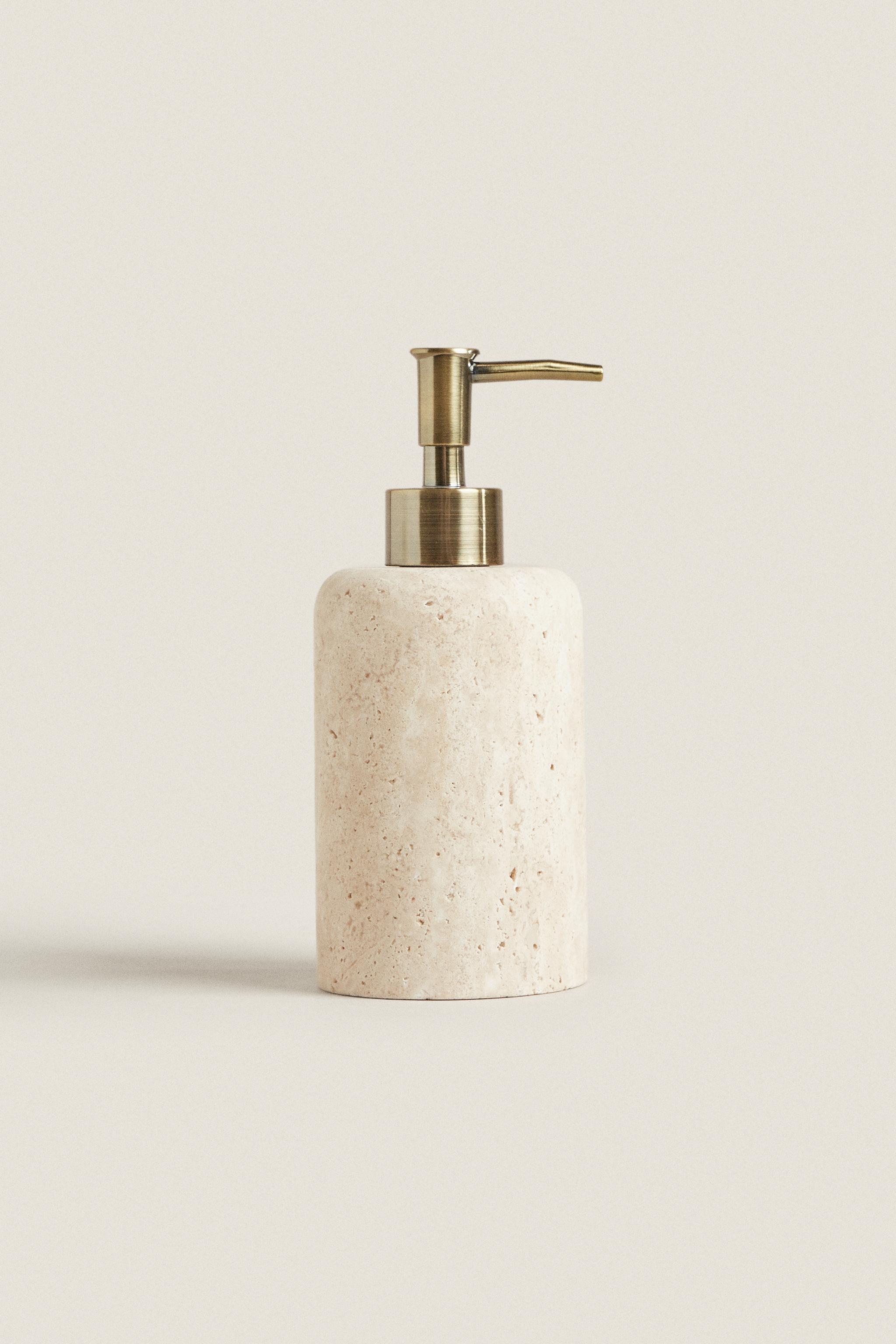 BEIGE MARBLE BATHROOM DISPENSER Zara Home