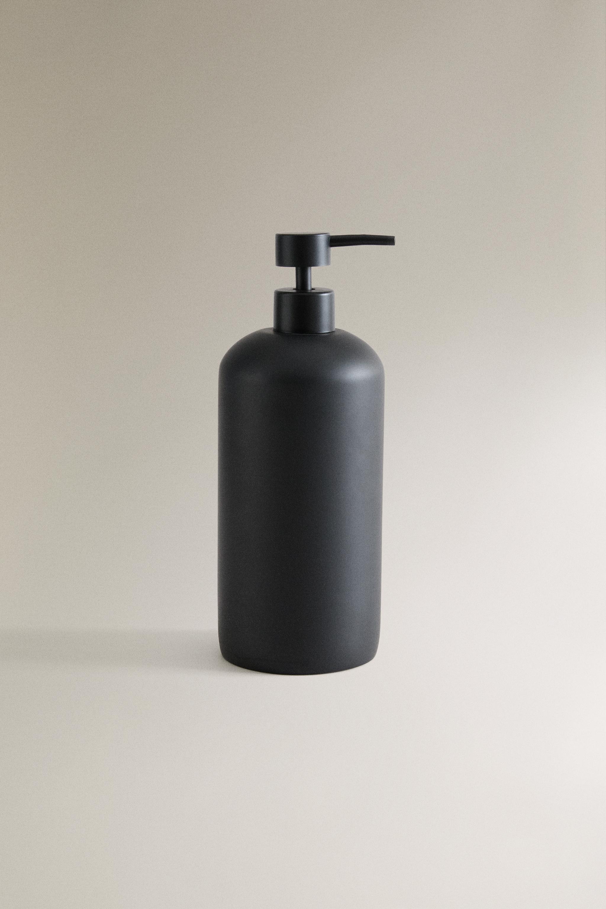 BLACK RESIN BATHROOM DISPENSER Zara Home