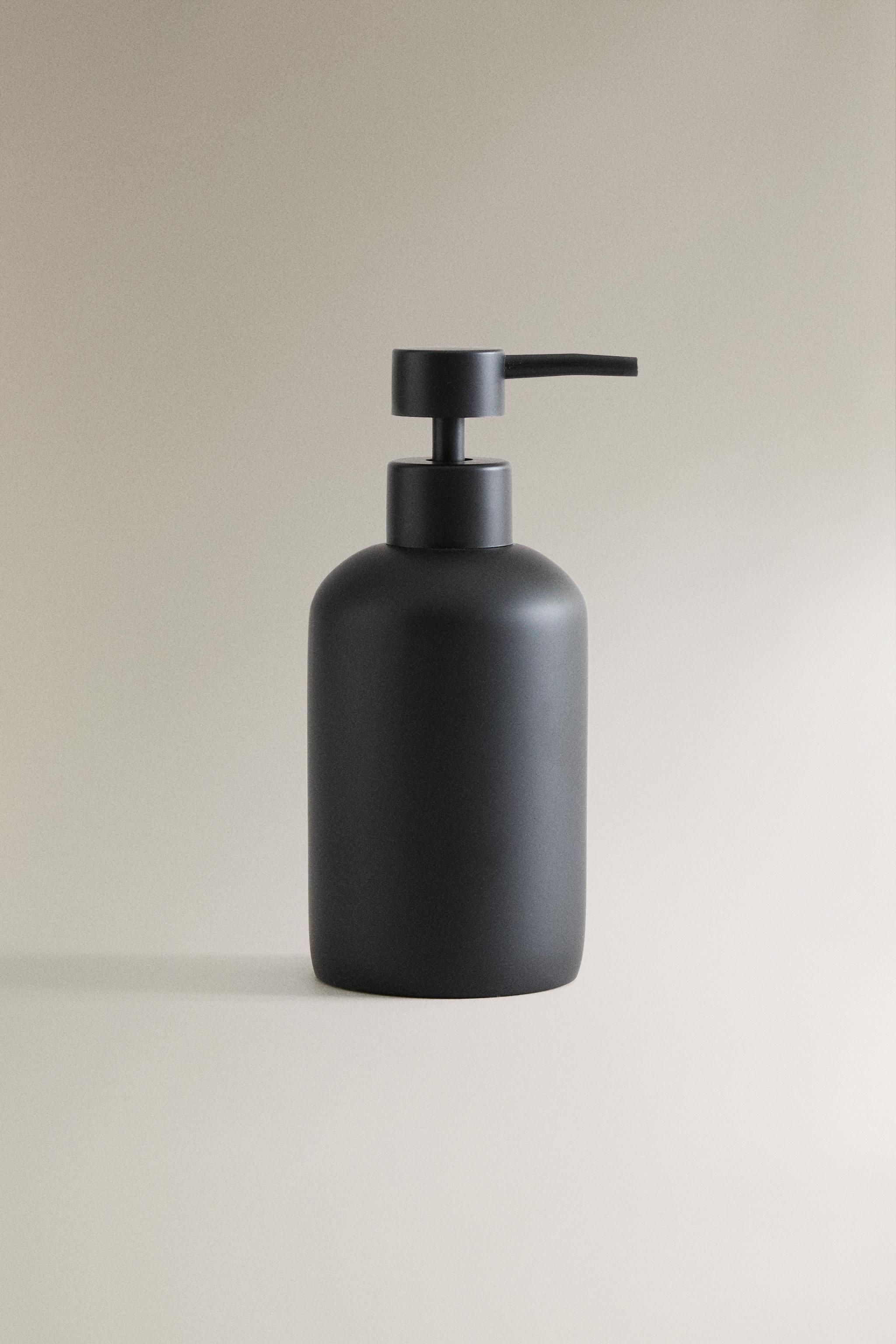 BLACK RESIN BATHROOM DISPENSER Zara Home