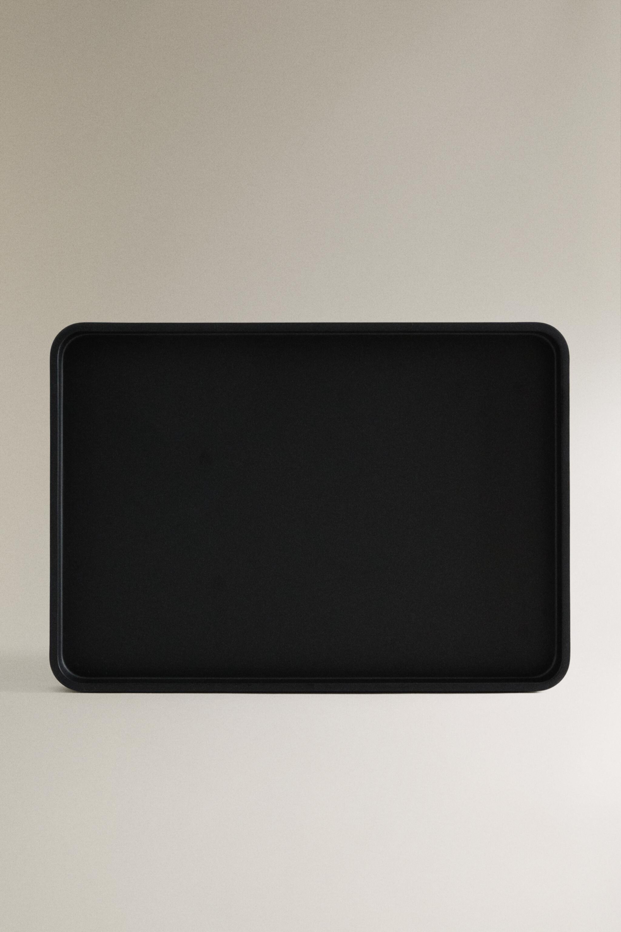 BLACK RESIN BATHROOM TRAY Zara Home