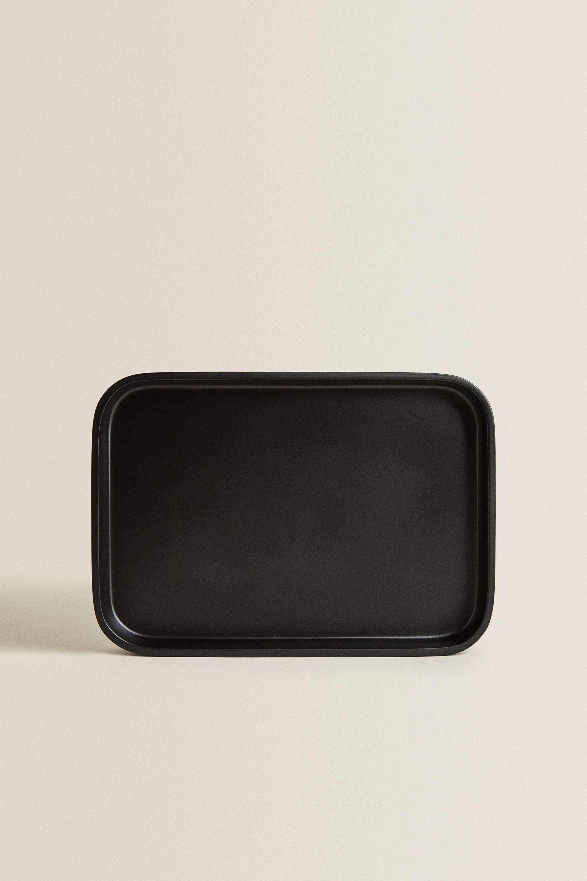 BLACK RESIN BATHROOM TRAY Zara Home