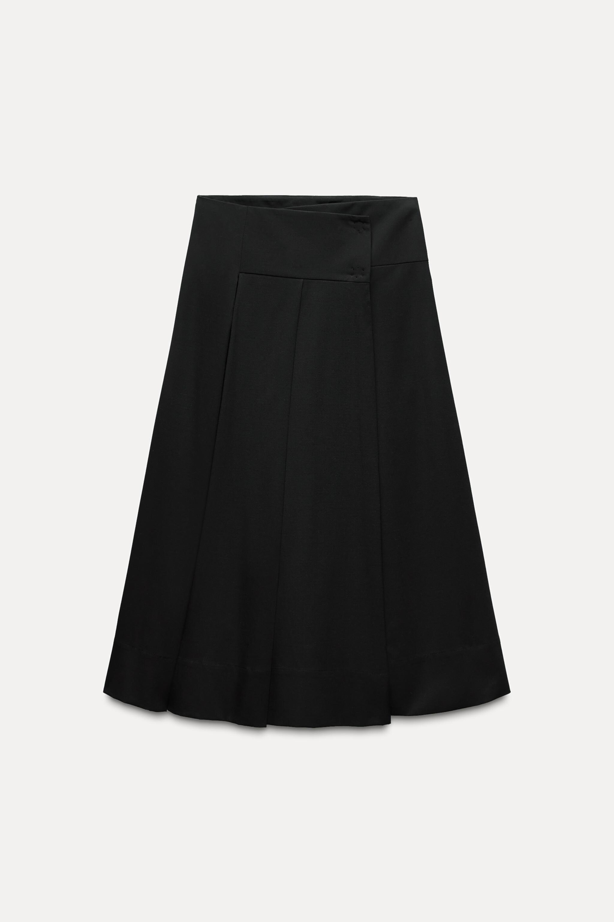 BOX PLEAT MIDI SKIRT ZW COLLECTION ZARA