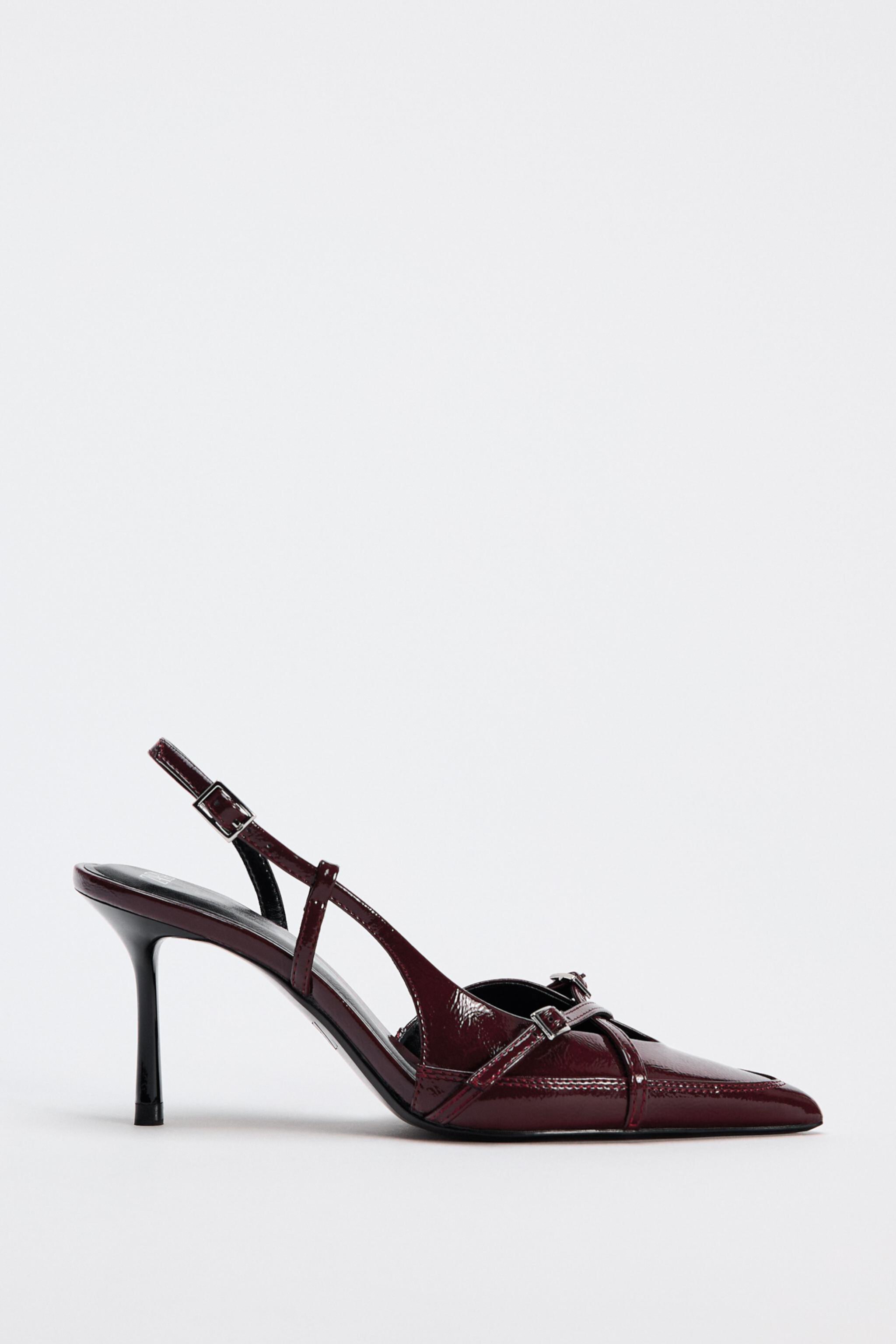 Женские Лодочки ZARA BUCKLED STRAP HEELED SHOES ZARA