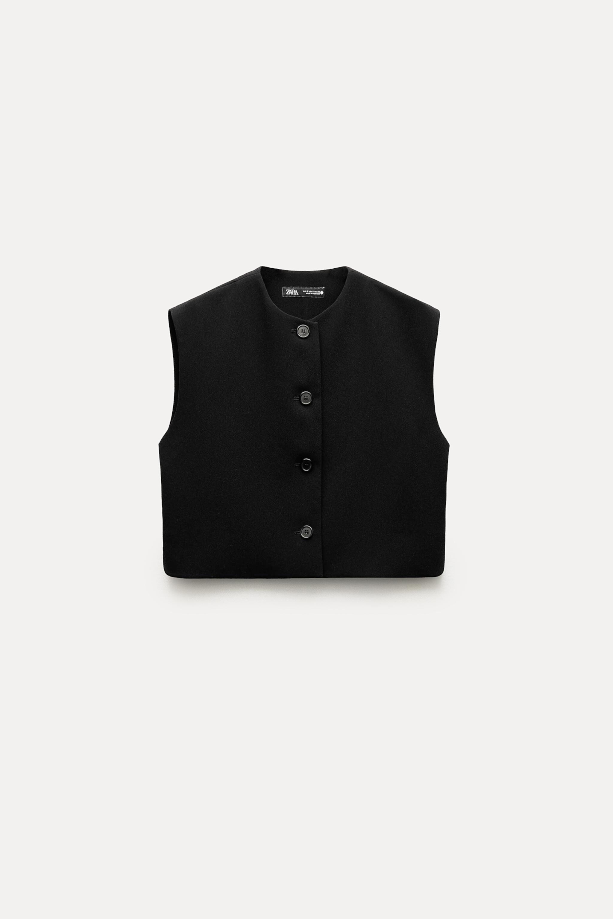 Женский Жилет Zara BUTTONED VEST TOP ZW COLLECTION ZARA