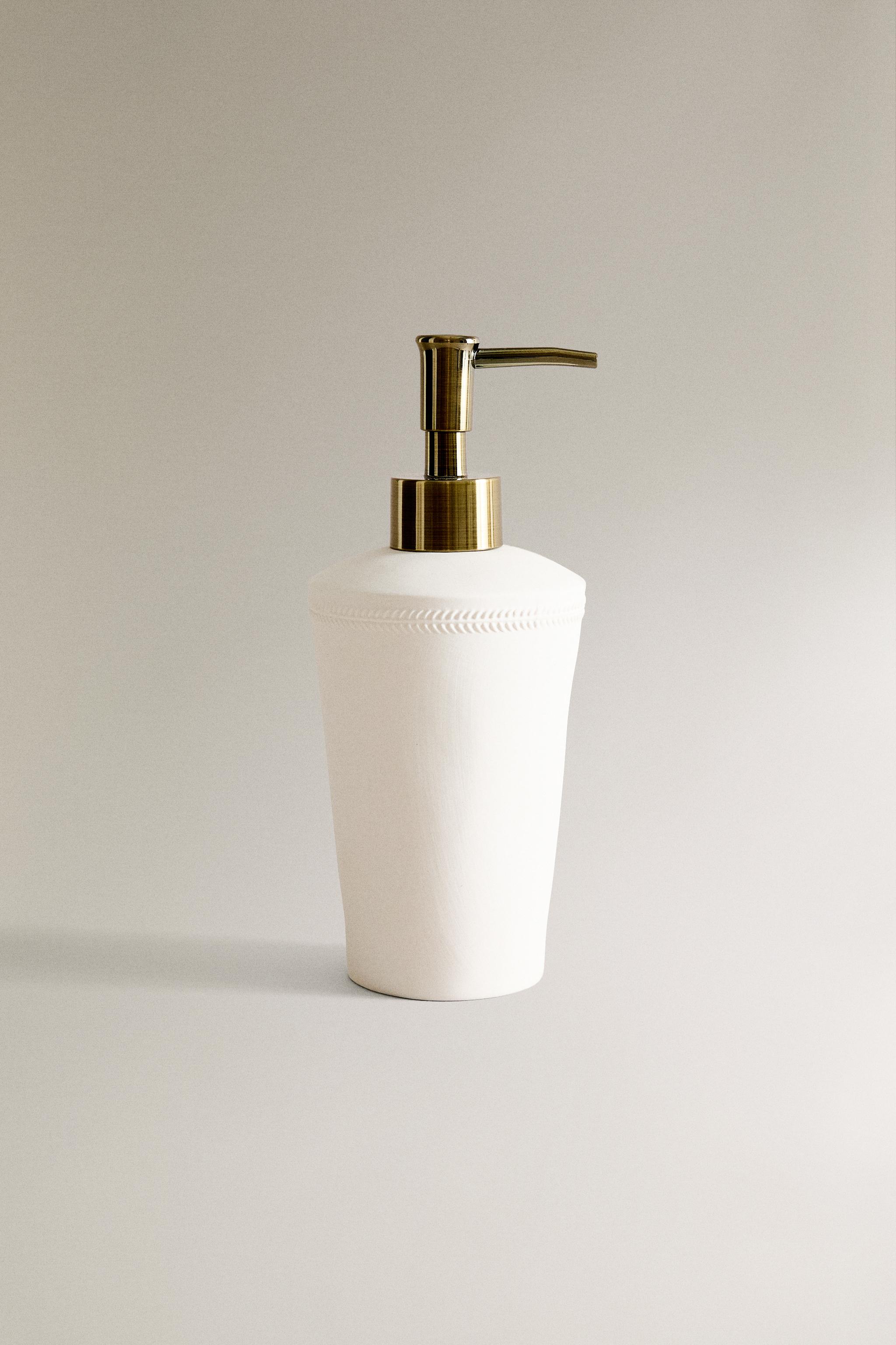 CERAMIC BATHROOM DISPENSER WITH BORDER Zara Home