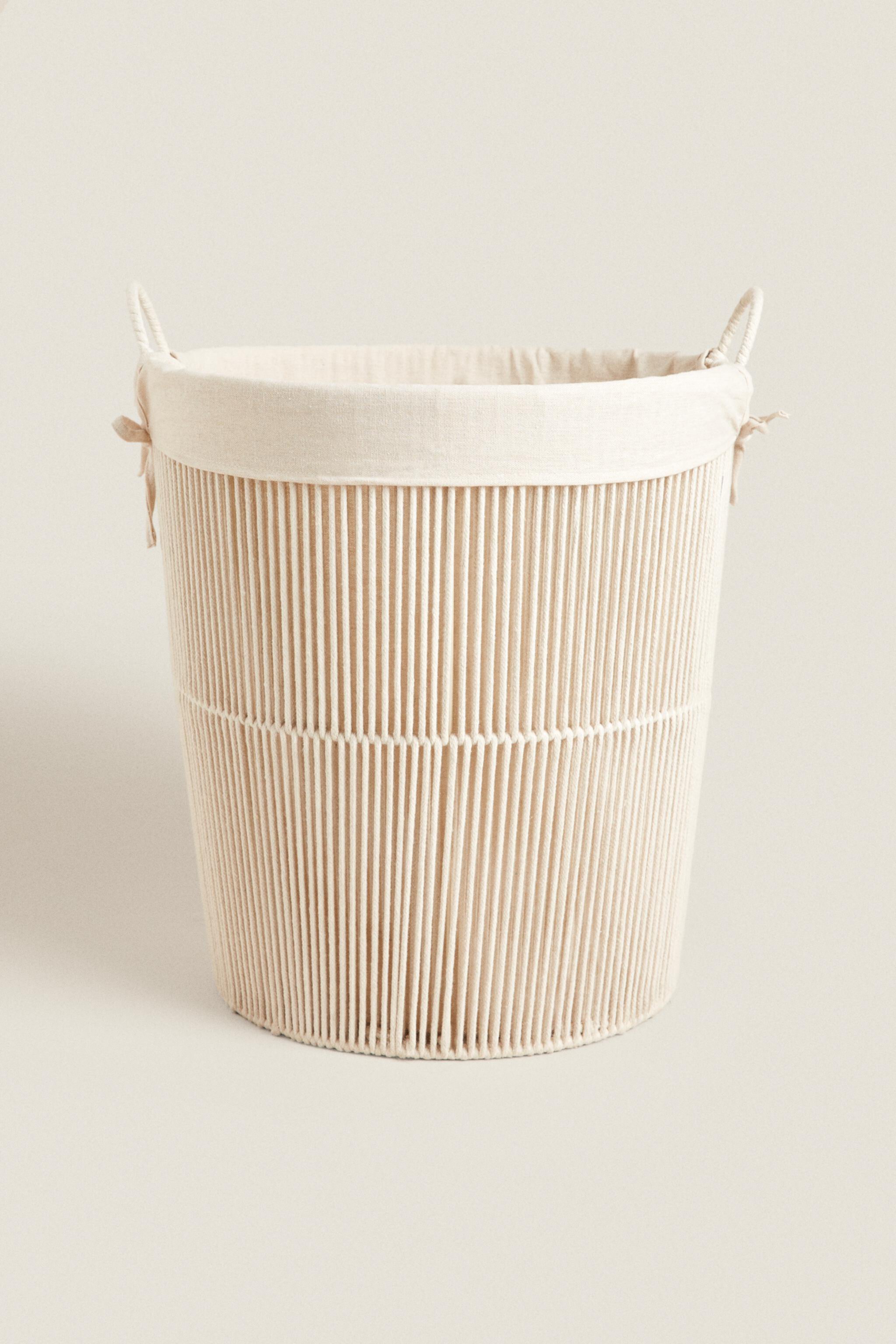 COTTON LAUNDRY BASKET Zara Home