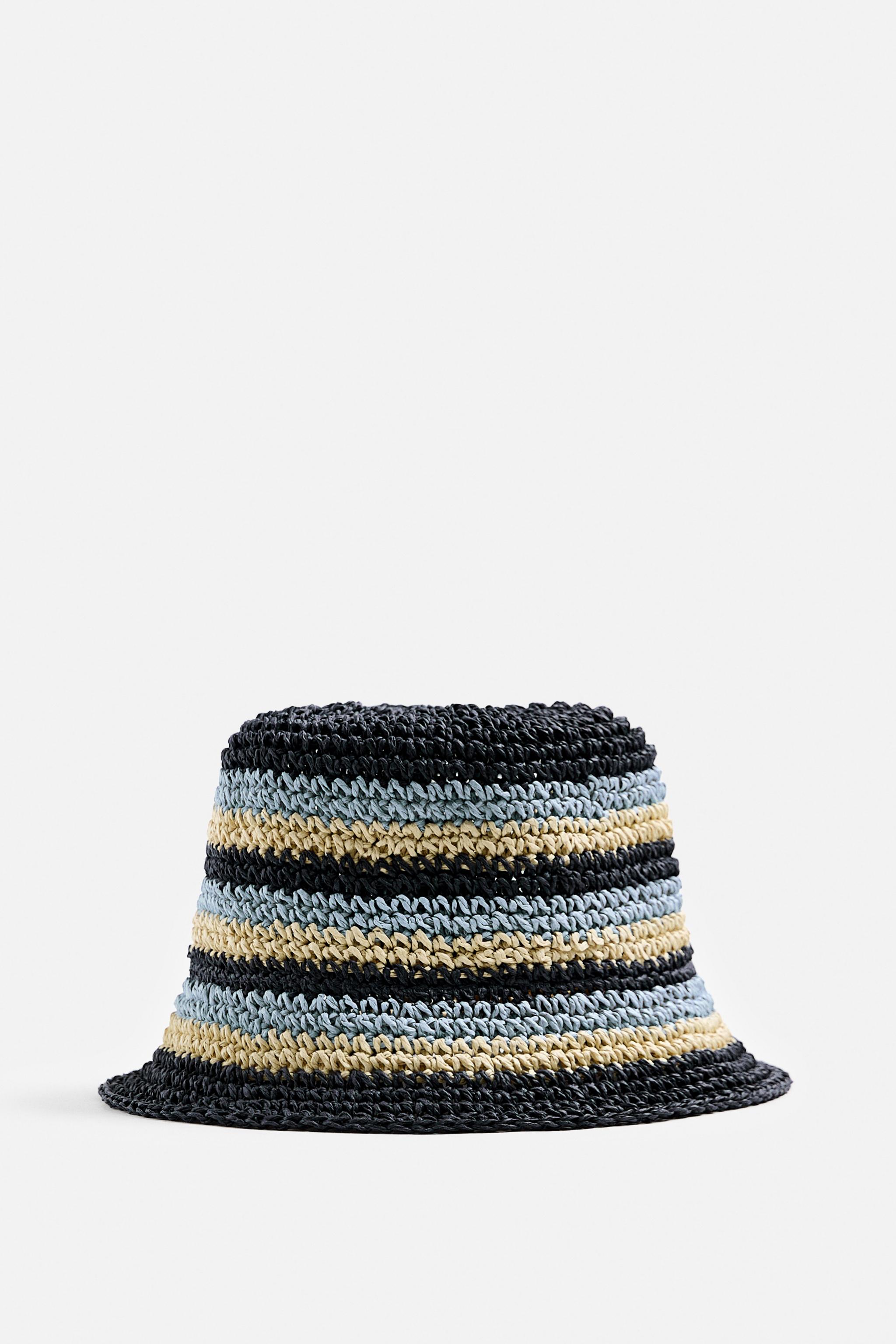 Панамa ZARA CROCHETED STRIPED HAT ZARA