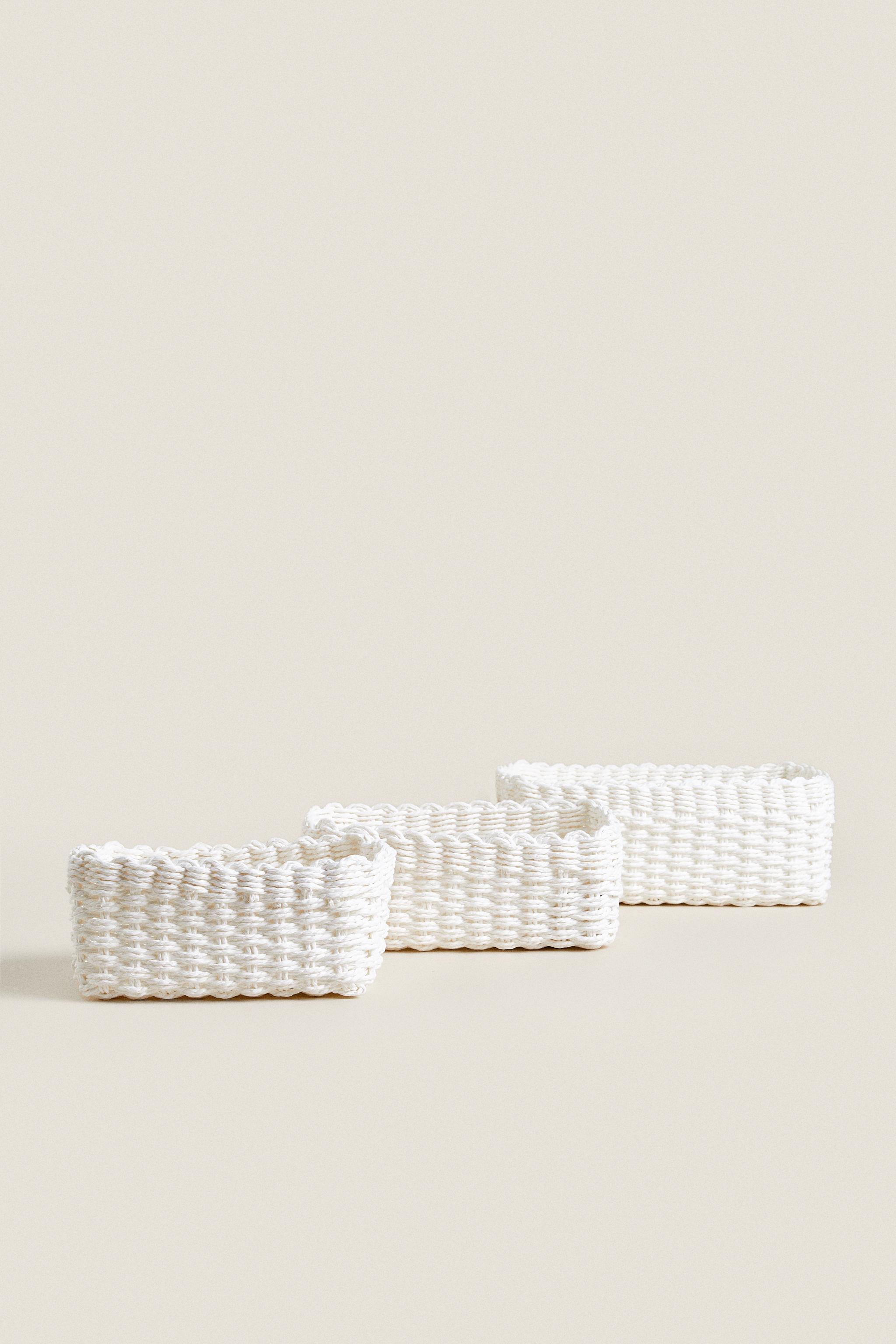 DOUBLE WOVEN BASKET Zara Home