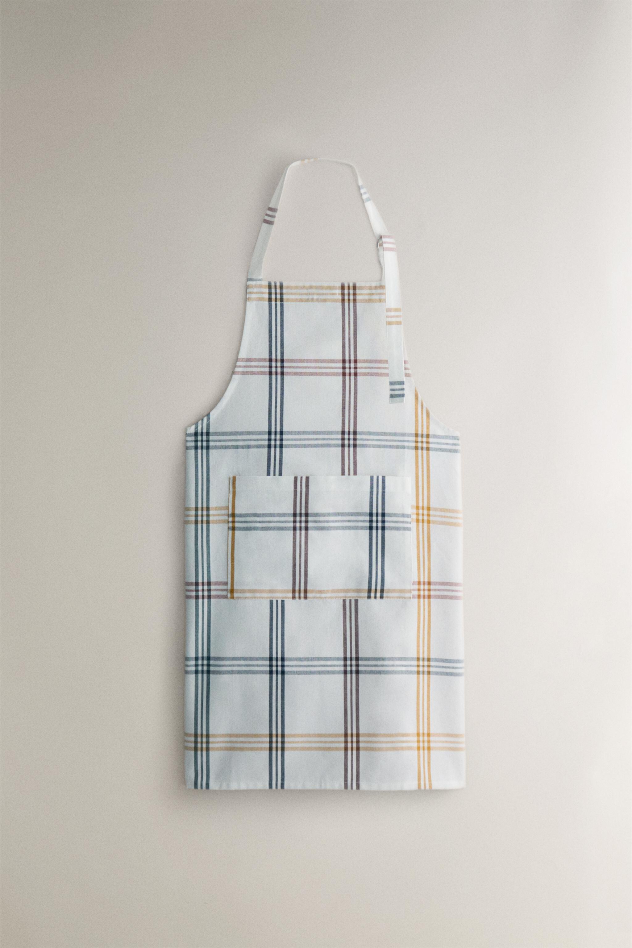 DYED THREAD APRON Zarahome