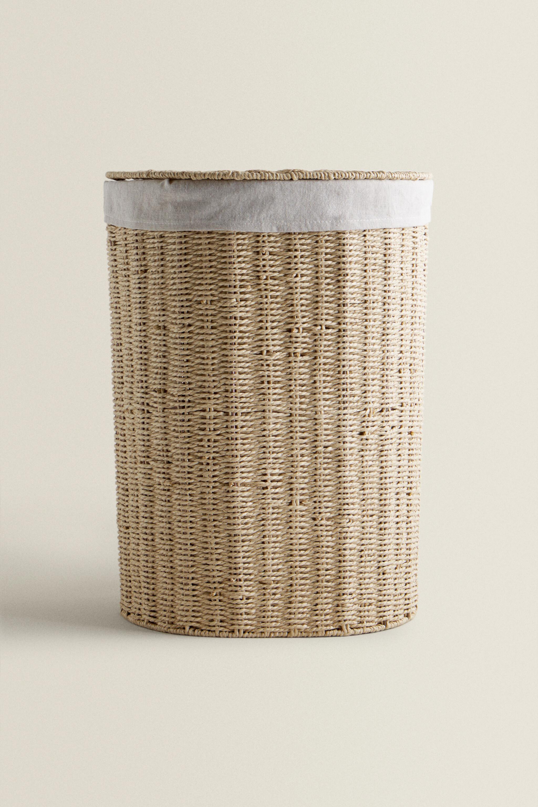 FABRIC-LINED LAUNDRY HAMPER Zara Home