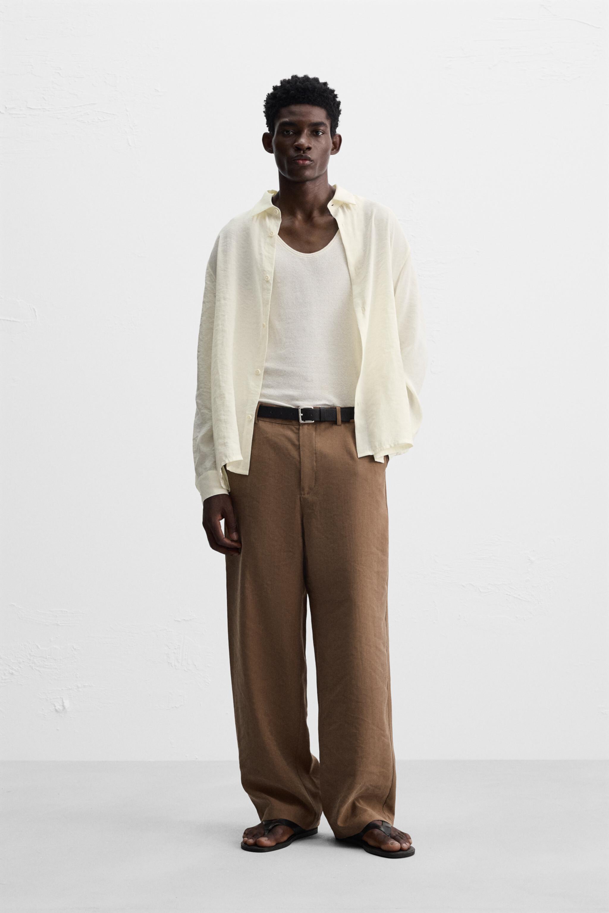 FLOWY STRAIGHT FIT PANTS ZARA