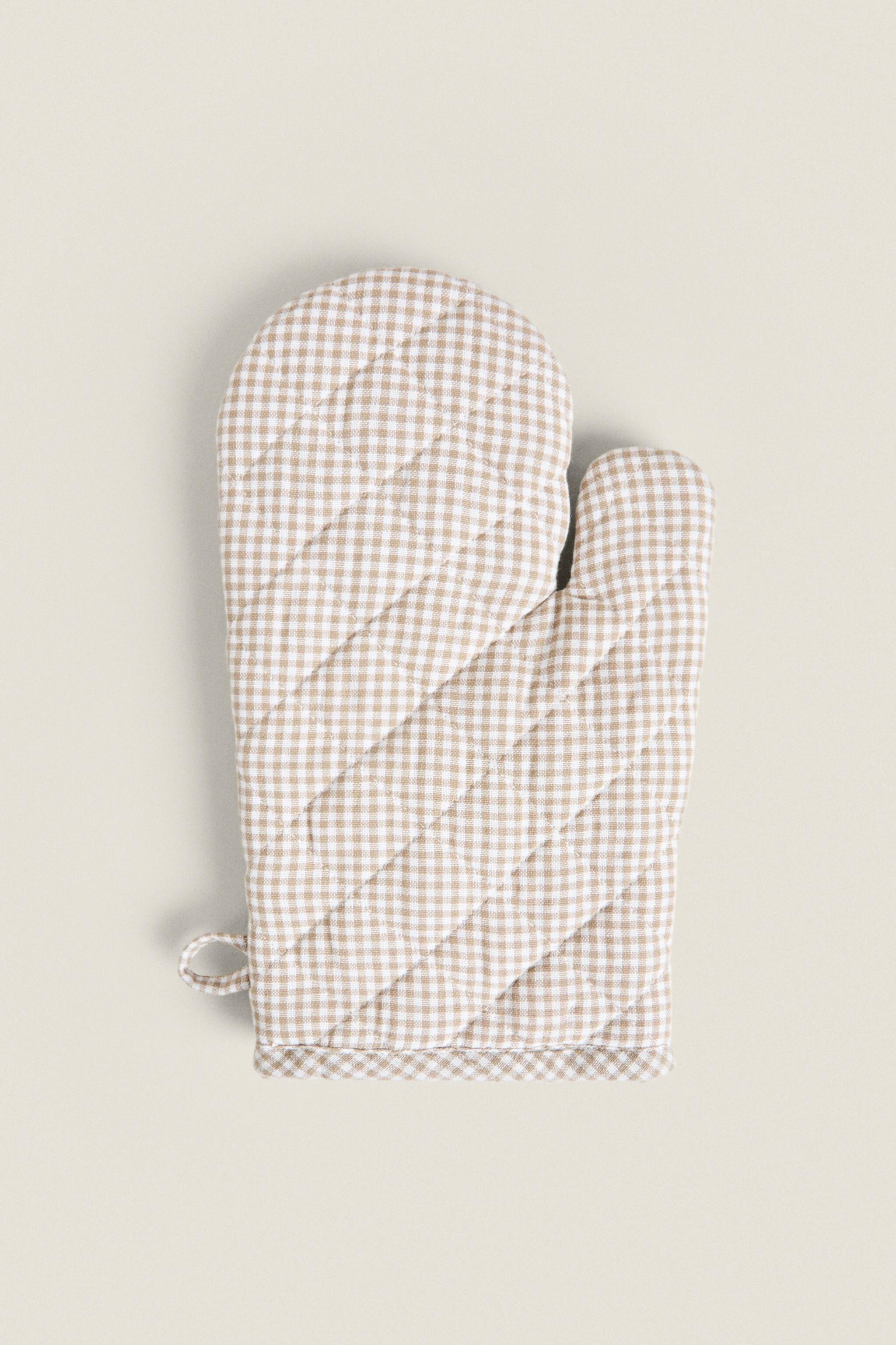 GINGHAM OVEN GLOVE Zarahome