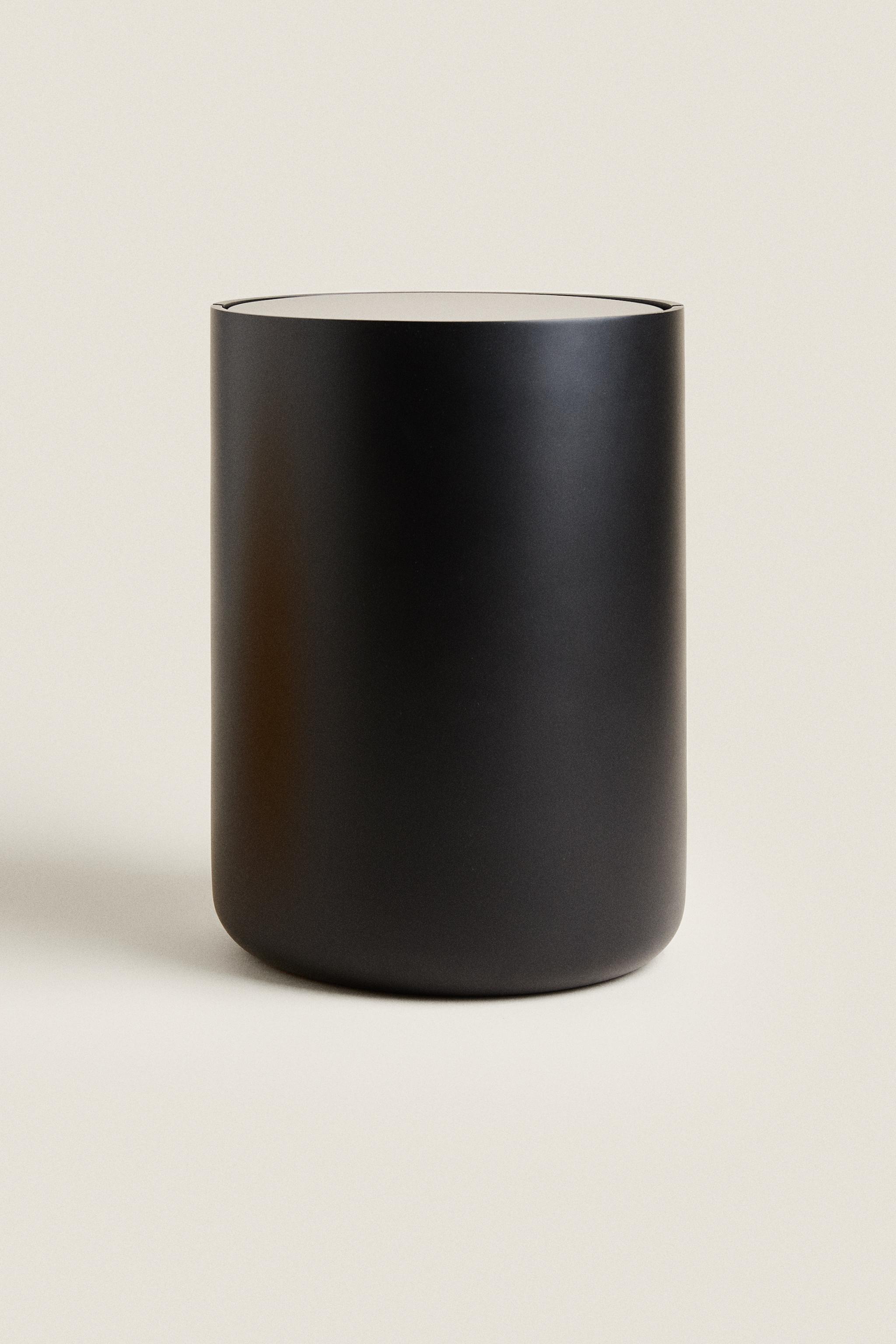 LARGE BLACK RESIN WASTEPAPER BIN Zarahome