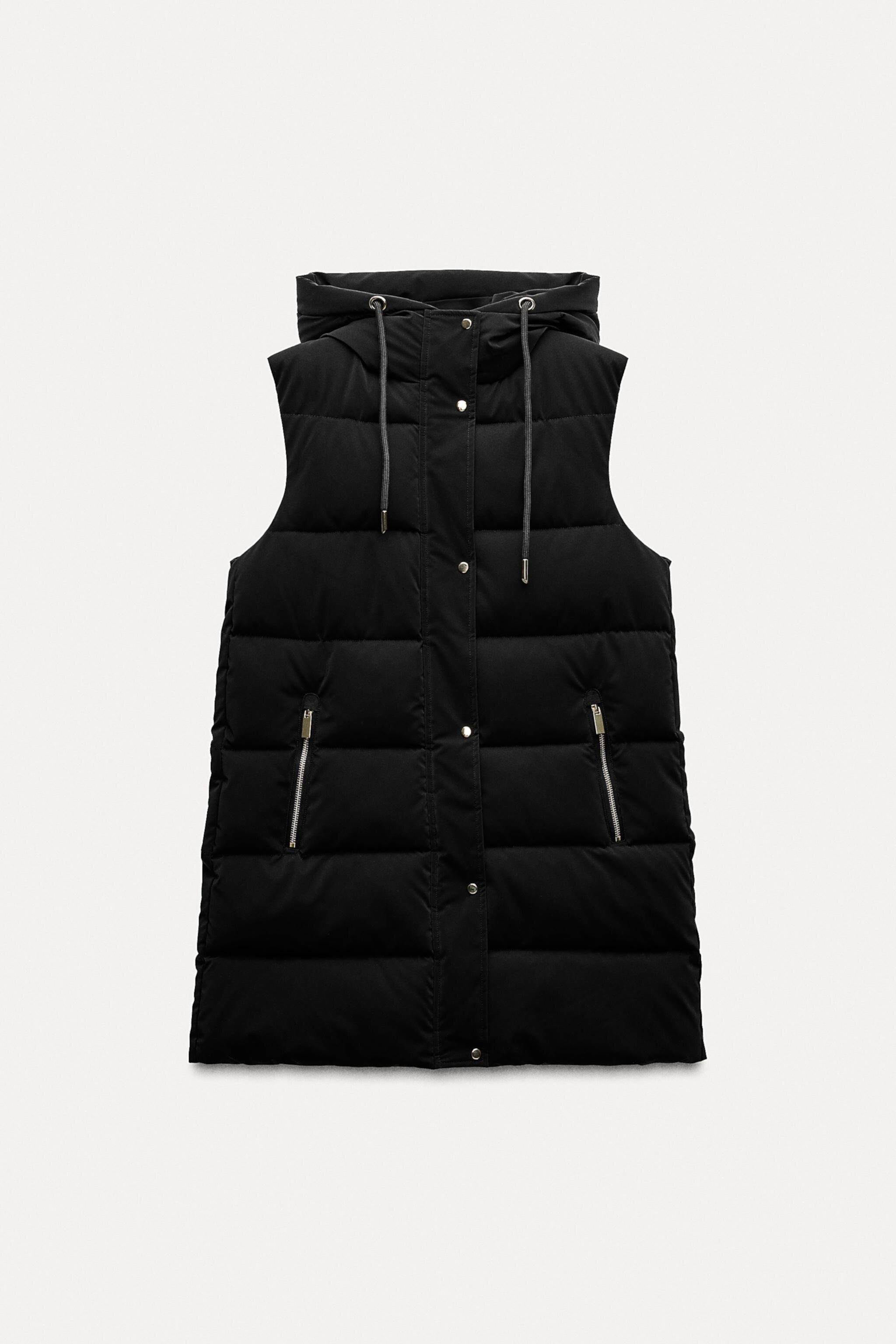 LONG PUFFER VEST Zara