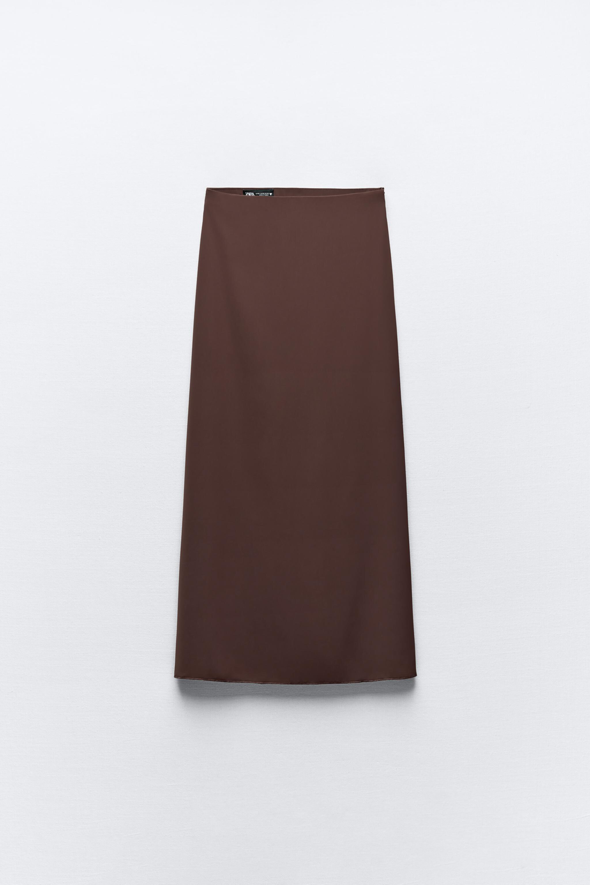 Женская Юбка макси Zara LONG STRAIGHT SKIRT ZARA