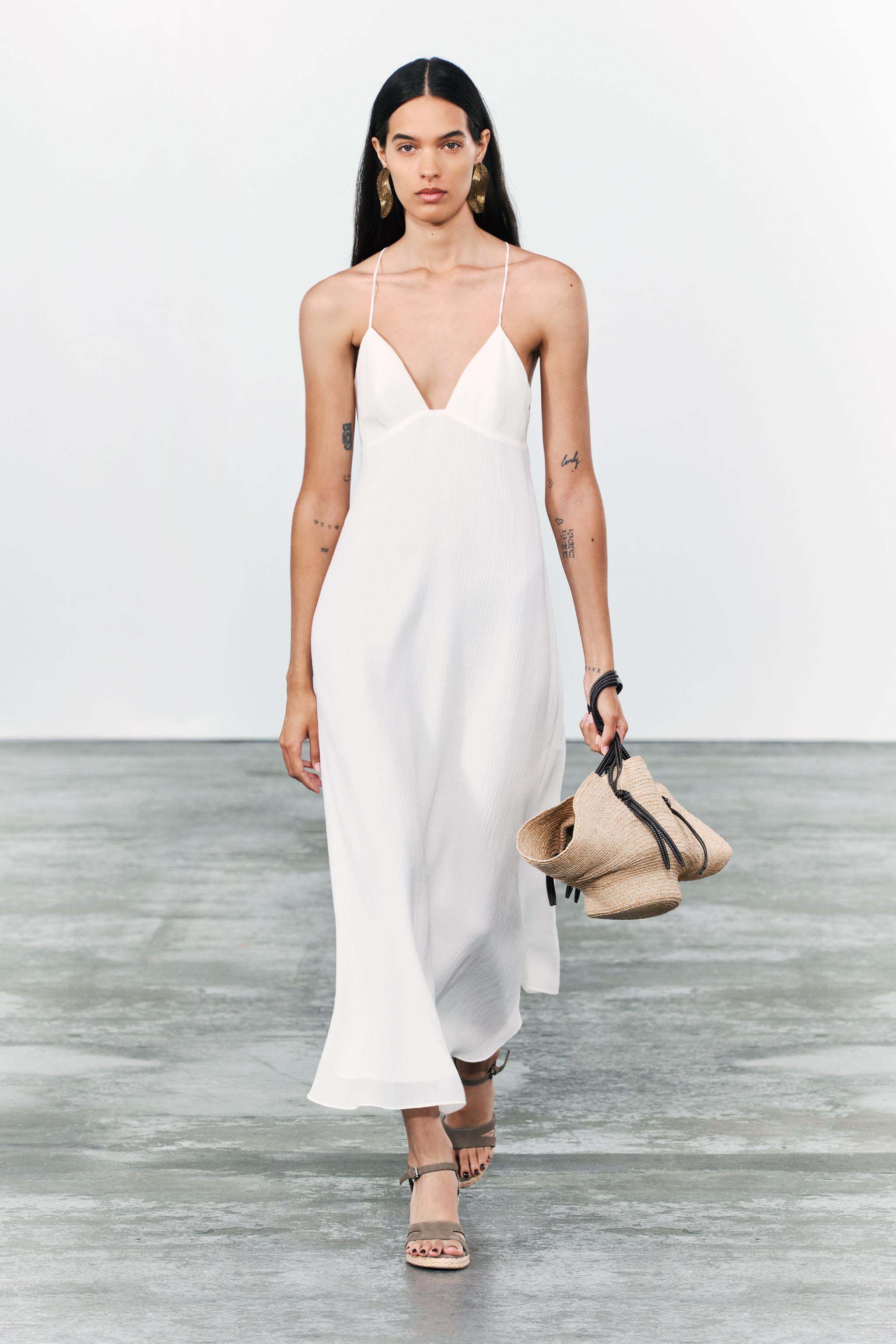 Женское Платье комбинация Zara LONG TANK DRESS ZARA