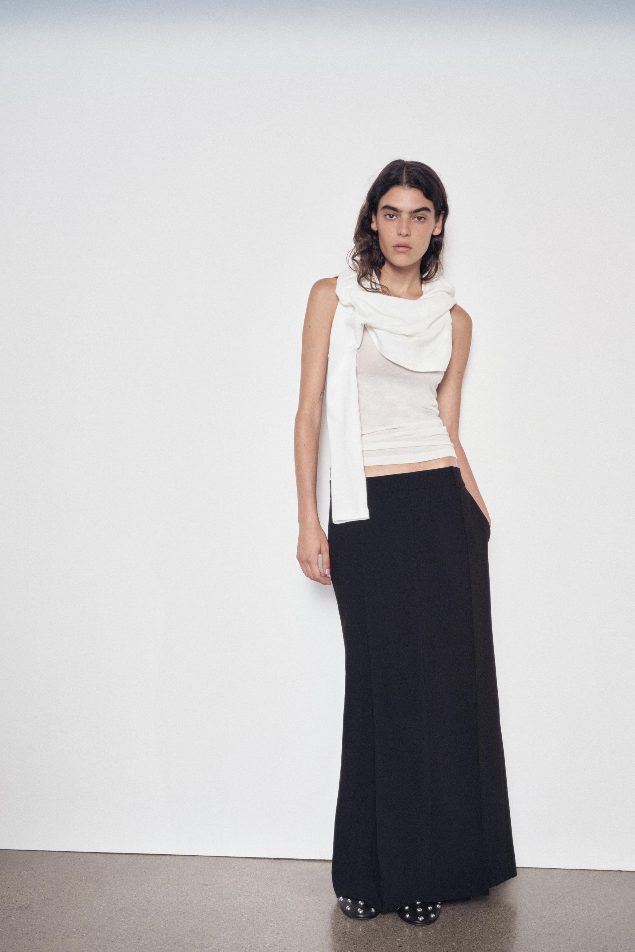 Женская Юбка макси Zara LONG TUBE SKIRT ZW COLLECTION ZARA